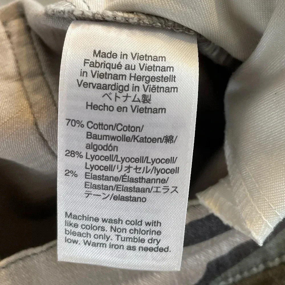 J.Crew Vintage Straight Cargo in Faded Vine Camo Stretch Pants 29 Petite